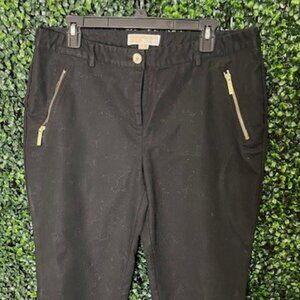 Michael Kors Black Twill Casual Pants -  Size 14 - Lightly Worn-  Inseam 28"